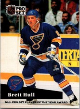 1991-92 Pro Set Brett Hull HOF 2009 St. Louis Blues #326