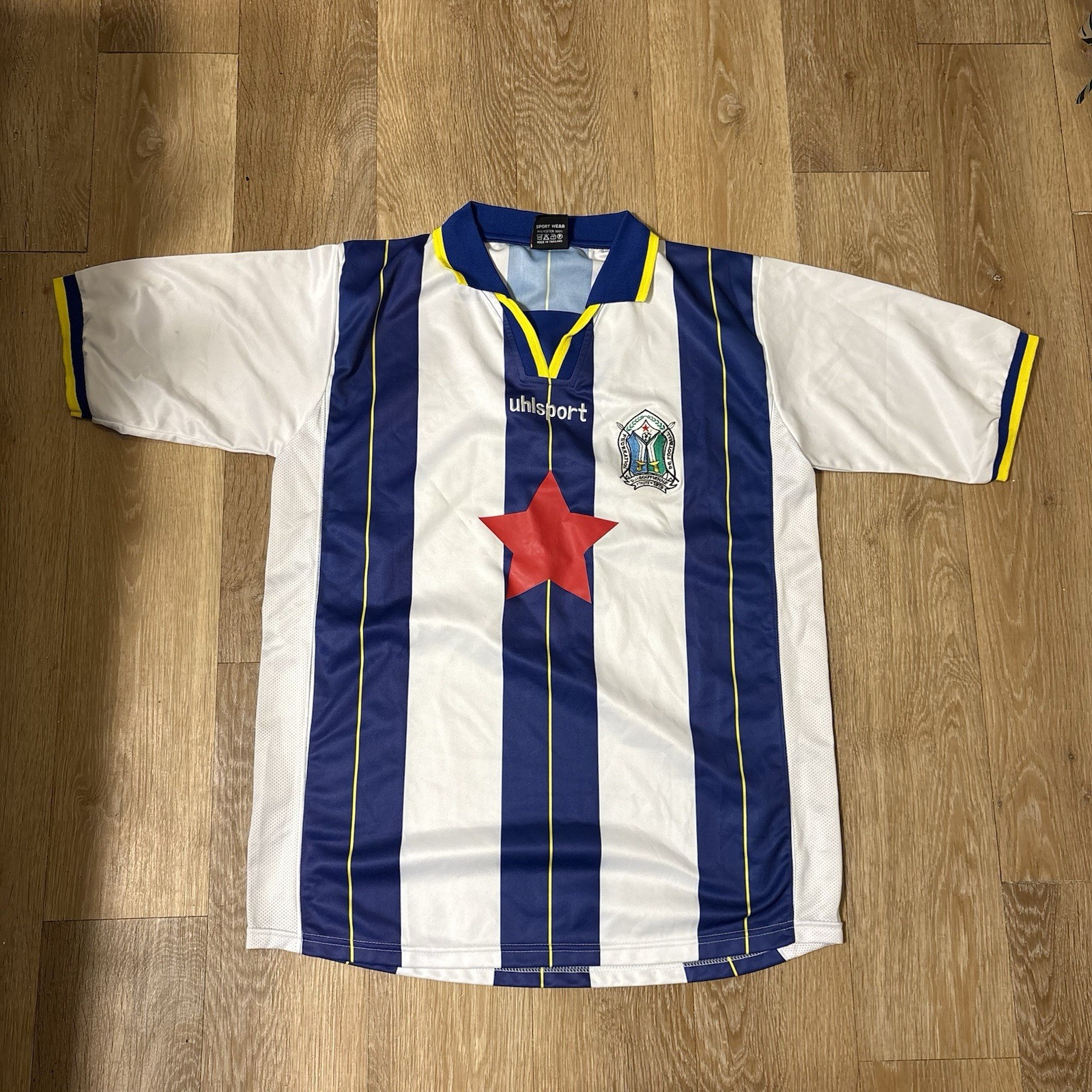 RARE Vintage Uhlsport 2001-2003 Djibouti Home Football Soccer Jersey XL