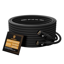 SFTP CAT6 Dual Shielded Ethernet Cable with EtherCON RJ45 Connectors,75ft, Hi...