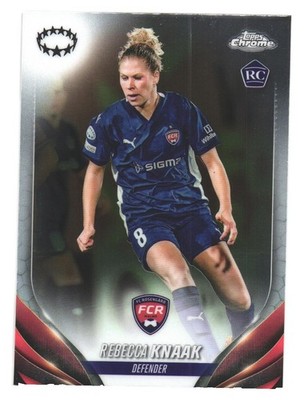 2023-24 Topps Chrome Women's UCL FC Rosengard Rebecca Knaak RC