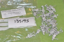 28mm medieval / castings - pike halberd 23 figs - (135195)