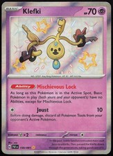Klefki 159/091 Shiny Rare Paldean Fates Pokemon Near Mint