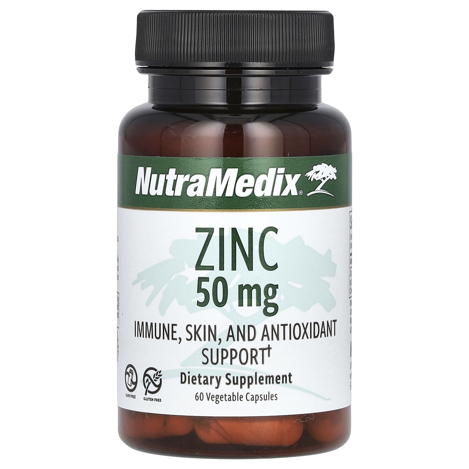 Zinc, 50 mg, 60 Vegetable Capsules