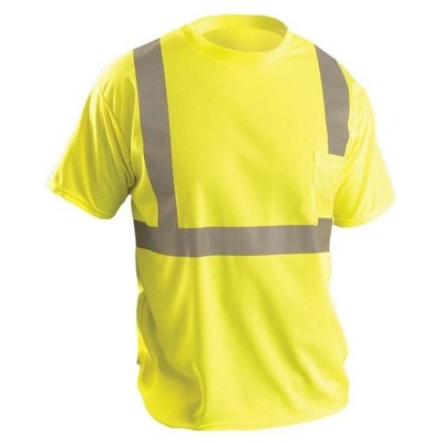 OccuNomix Type R Class 2 Hi-Vis Wicking Short Sleeve T-Shirt, LUX-SSETP2