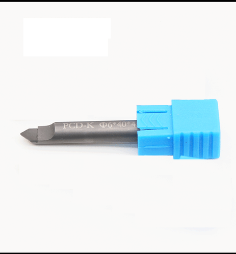 1pc 6MM*80°*0.6mm Polycrystalline PCD Diamond CNC router bit Granite Stone - Picture 2 of 7