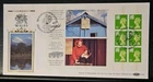 GB - QEII - 1992  - "Wales Prestige Booklet Pane"  - Benham Silk FDC - D184