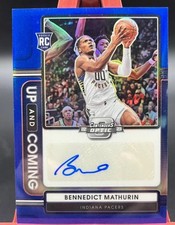 Bennedict Mathurin 2022-23 Panini Contenders Optic / 75 Auto Blue Up Coming RC