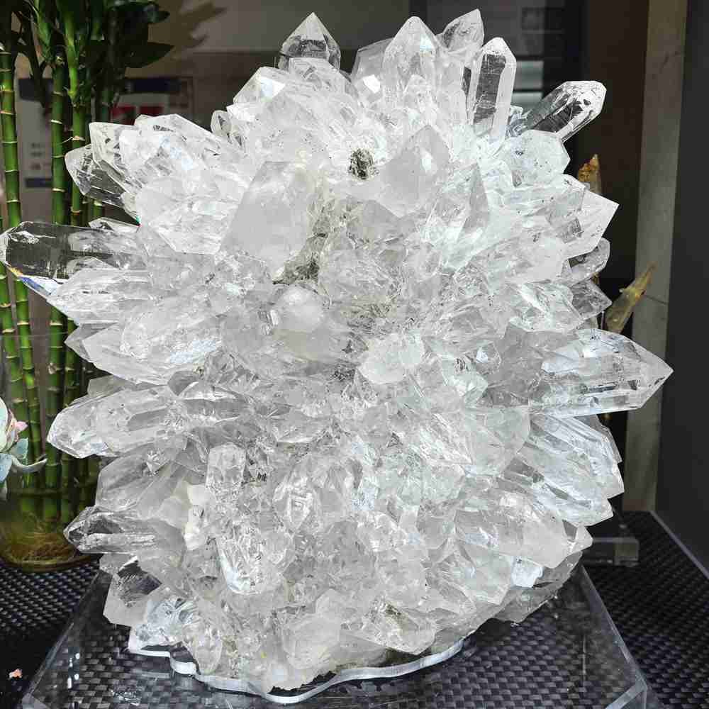 108LB TOP Natural Rare Clear Quartz Crystal Himalayan Cluster Mineral Collect A+