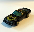Hot Wheels Firebird Hot Bird Pontiac 1:64 Diecast Car Black/Gold 1977