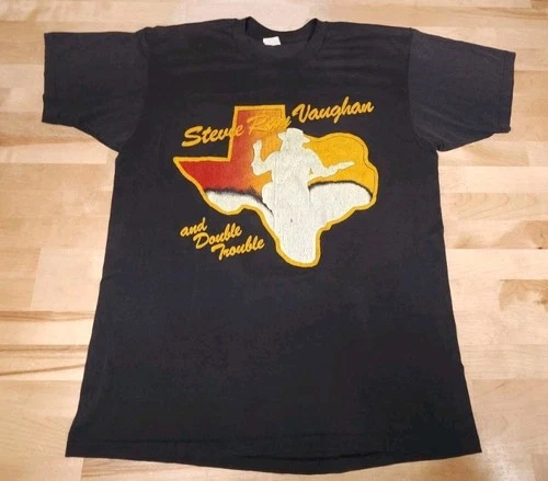 Stevie Ray Vaughan Soul To Soul Tour Shirt Black Small 1980s vintage concert t-shirt, vintage, size S, single stitch, B+ condition