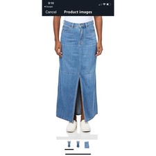 Union Bay Denim Jean Skirt - Size 10 39 Long 5 Pocket NWT 64 Cotton 36 Rayon