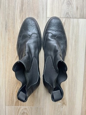 Stefano Castelli Vero Cuoio Fine Italian Leather Black Men’s Pull On Boot Sz 9.5 Stefano Castelli Vero Cuoio Fine Italian | Mercari main image 2
