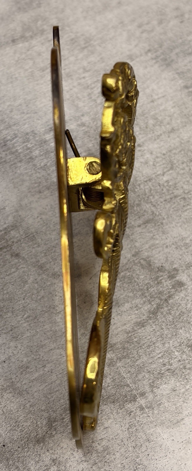 Rare P.E. Guerin NY Signed Brass Serpent Letter Clip