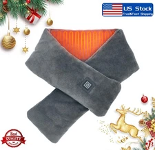 2× Winter USB Electric Heated Scarf Heating Pad Neck Warmer Heater Wrap Gift USA