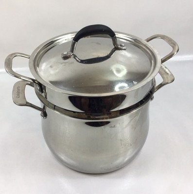 CUISINART 466-24 Countour Stainless Steel 8 Qt Stockpot w/Steamer Insert & Lid