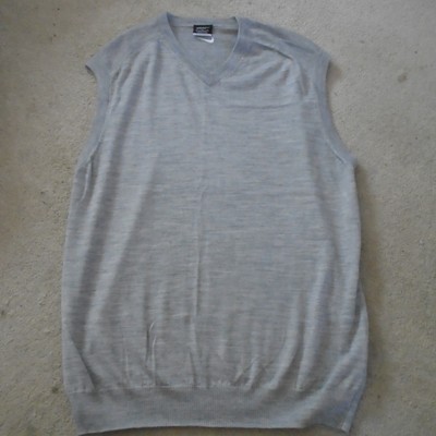 Nike Golf ärmellos Pullover Pulli Weste grau V-Ausschnitt Herren XL BESCHREIBUNG LESEN!!!