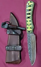 CFK Cutlery Company Handmade Knives 154cm Blade Knife & Sheath ~ Unique