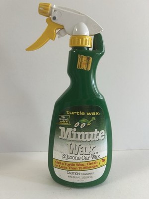 Vintage 1981 Turtle Wax Minute Wax Silicone Car Wax Shine Automotive Cleaner