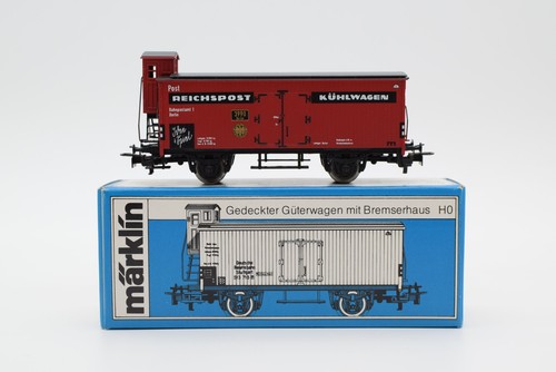 Märklin H0 84681 Kühlwagen (rot) mit Bremserhaus "Reichspost" DRP | Zustand: Gebraucht