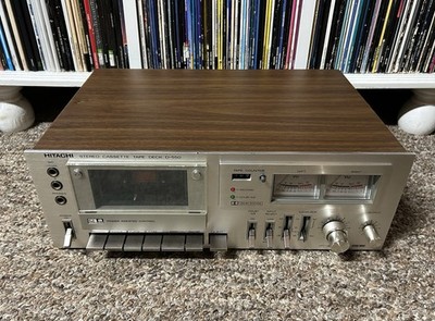 Vintage Hitachi D-550 Stereo Cassette Deck Player Recorder Japan SERVICED  