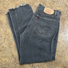 Vintage Y2k Levis 501 Made In USA 33x30 fits 36x30 Gray