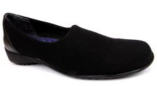 Munro Traveler Comfort Shoes Womens Black Stretchy Classic Slip-On Size 8.5 Narr