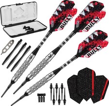 Viper Bully 80 Tungsten Soft Tip Darts with Storage/Travel Case, Coarse