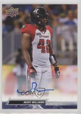 2023 Upper Deck CFL Auto Avery Williams #61 Auto sq1