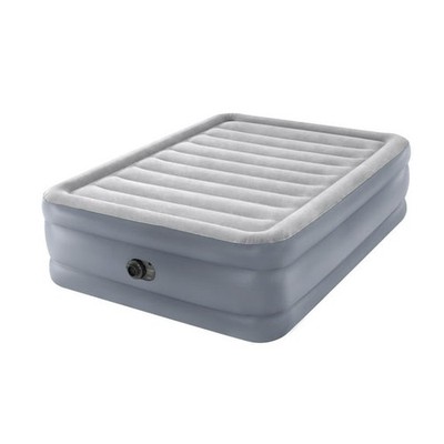 Intex 20'' Queen Dura-Beam Deluxe Raised Air Bed Mattress with Built-in Pump