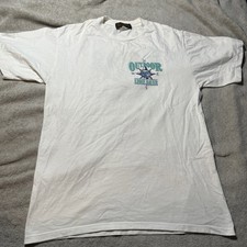 Vintage 90s Eddie Bauer USA outdoor T-Shirt L Fishing sailing single stitch