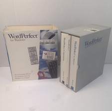 WordPerfect 5.1 For Windows 7 Disk Set - Complete In Box