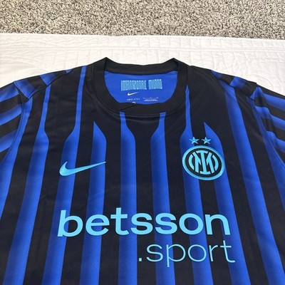 Nike Inter Milan Large 2025/26 Home Soccer Jersey Dri-Fit HJ4591-439 NWT