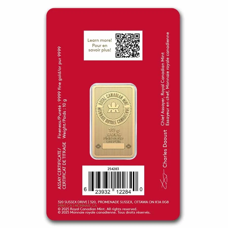 2026 Kanada 10g Goldbarren - Mondjahr des Pferdes (Premium) - Bild 3 von 4