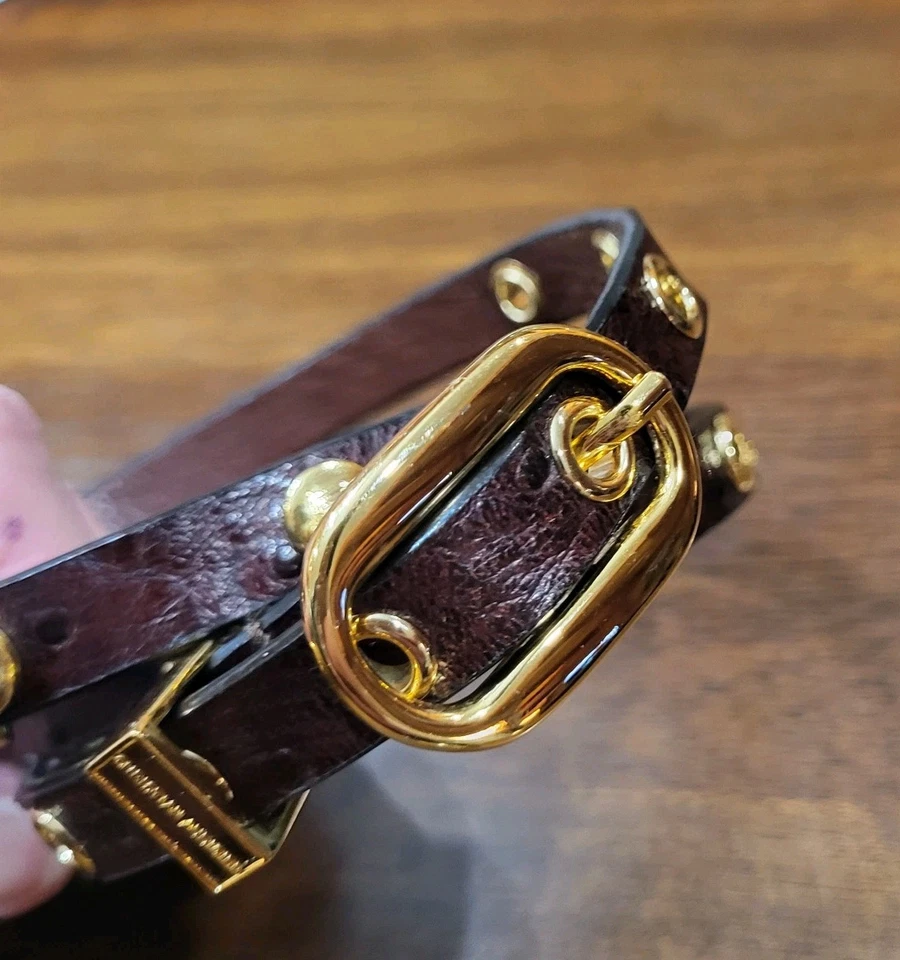 Cinturón de cuero Christian Audigier Los Angeles 31"-37" mediano  Foto 4 de 4