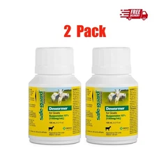 NEW Merck Safe-Guard Goat Dewormer, 125mL fenbendazole  （2 Pack）US
