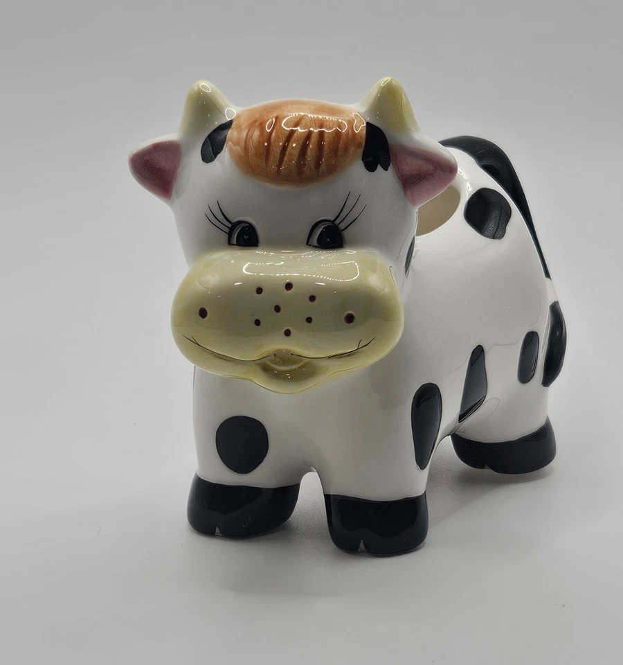 Crema cerámica de vaca Holstein de Houston Harvest decoración de granja Foto 3 de 4