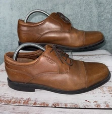 Rockport Dressport Hydro Shield Waterproof Lace-up shoes British Tan Size 10