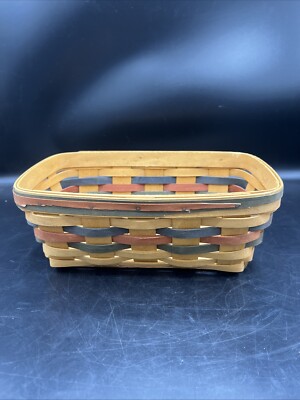 Longaberger 10 in Long Basket. Handmade In 1998