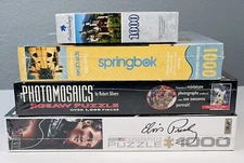 Lot 4 JIGSAW PUZZLES 1000pcs Springbok Photomosaics Puzzlebug Eurographics NIB