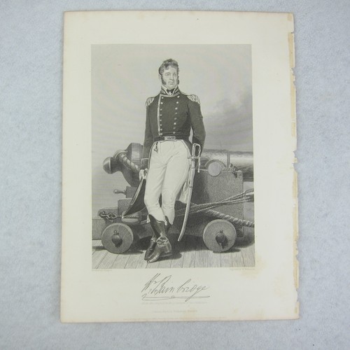 Antiguo grabado de acero William Bainbridge US Navy American Patriot 1863 - Imagen 8 de 12