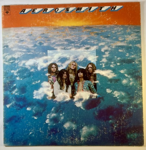 Aerosmith - First Pressing Self Titled Debut LP vinyl RARE Orange Stripe Variant