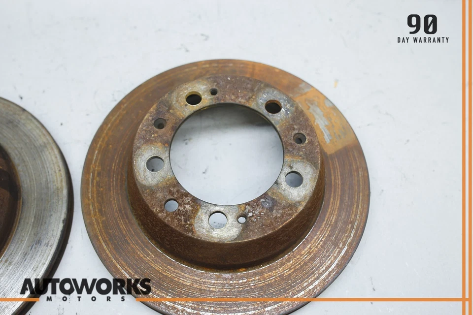 85-88 Porsche 944 924 928 Juego de 2 discos de rotor de freno trasero izquierdo y derecho OEM Foto 2 de 4