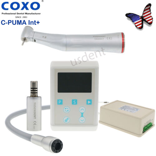 COXO Contra Angle 1:5 C PUMA INT+ Dental Electric Motor LED Handpiece High Speed - Picture 1 of 46