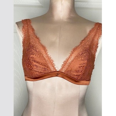 rust lace bralette