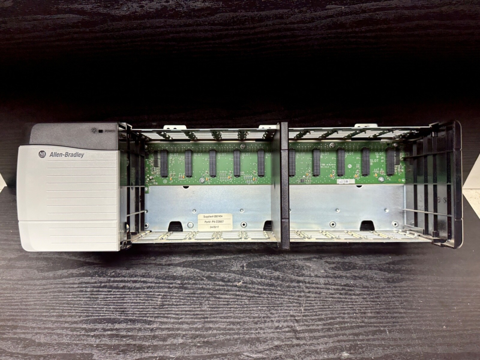 Allen Bradley 1756-PA75 B 1756-A10 B ControlLogix Combo 10 Slot Rack Supply PLC