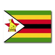 Zimbabwe Flag Car Magnet Decal - 4 x 6 Heavy Duty for Car Truck SUV