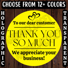 40 THANK YOU FOR YOUR ORDER STICKERS 2" LABELS SEALS SMALL BUSINESS REVIEW