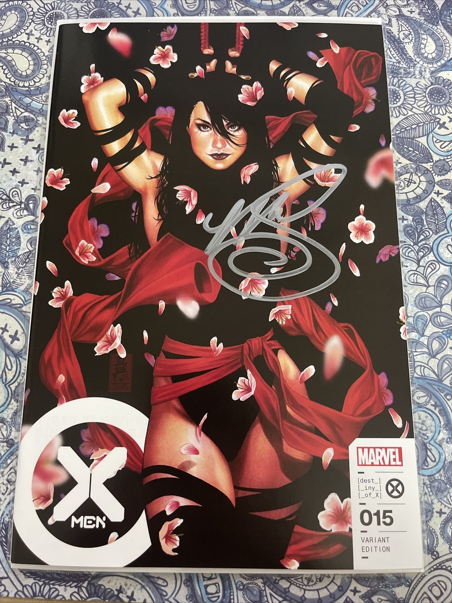 X-MEN #15 MARK BROOKS SIGNED PSYLOCKE CHERRY BLOSSOMS VARIANT