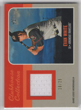 2019 Topps Heritage Minors Clubhouse Collection Relics Orange Evan White /25