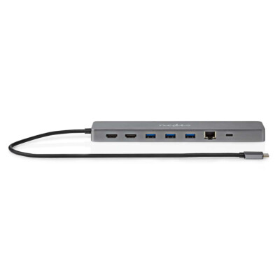 USB-C 3.2 Multiport Adapter Micro SD Cardreader RJ45 LAN USB-A HUB HDMI